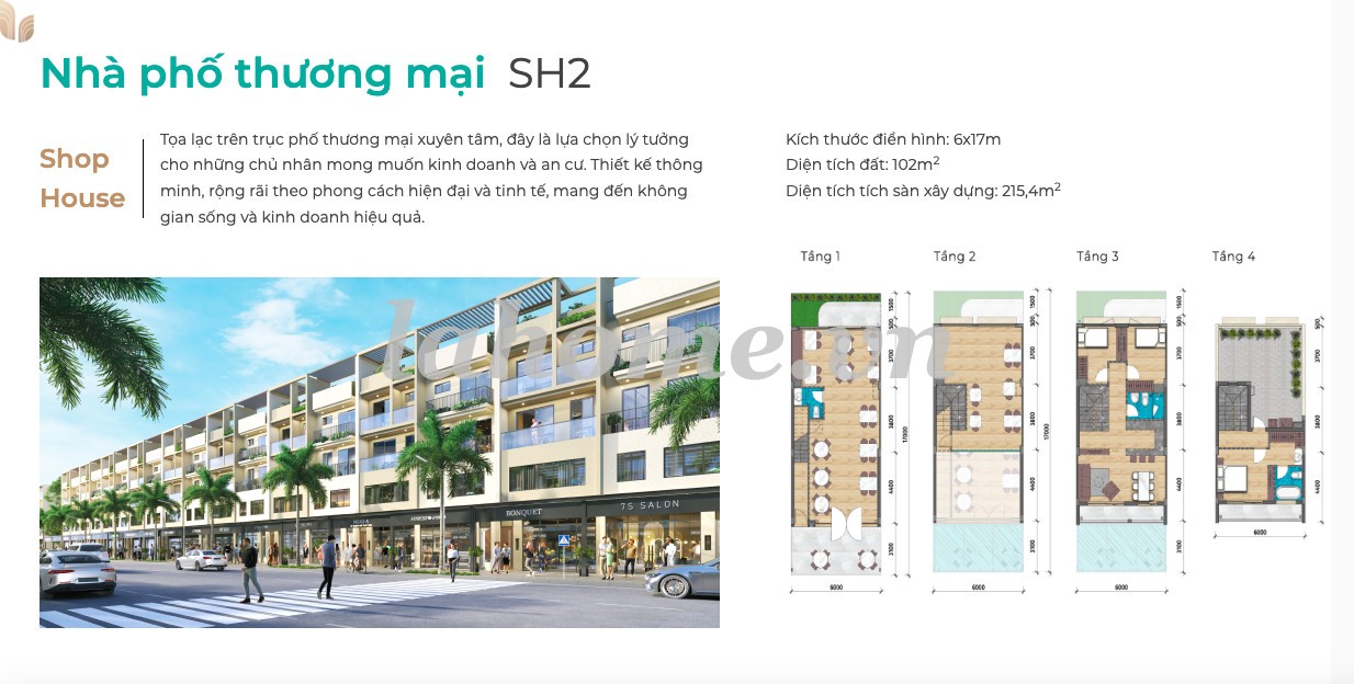 LA Home Long An - Nhà phố thương mại SH2