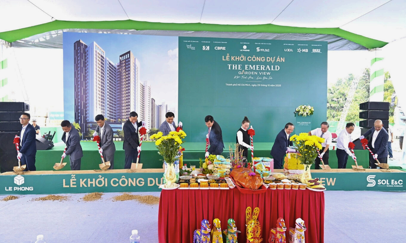 Lễ bắt đầu xây dựng dự án The Emerald Garden View diễn ra đúng tiến độ đã đề ra