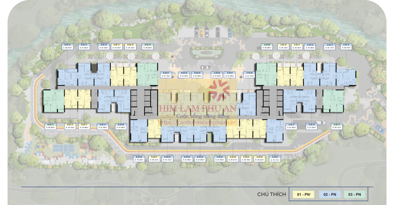 Mặt Bằng Tầng Căn Hộ The Felix Thuận An Sang Trọng