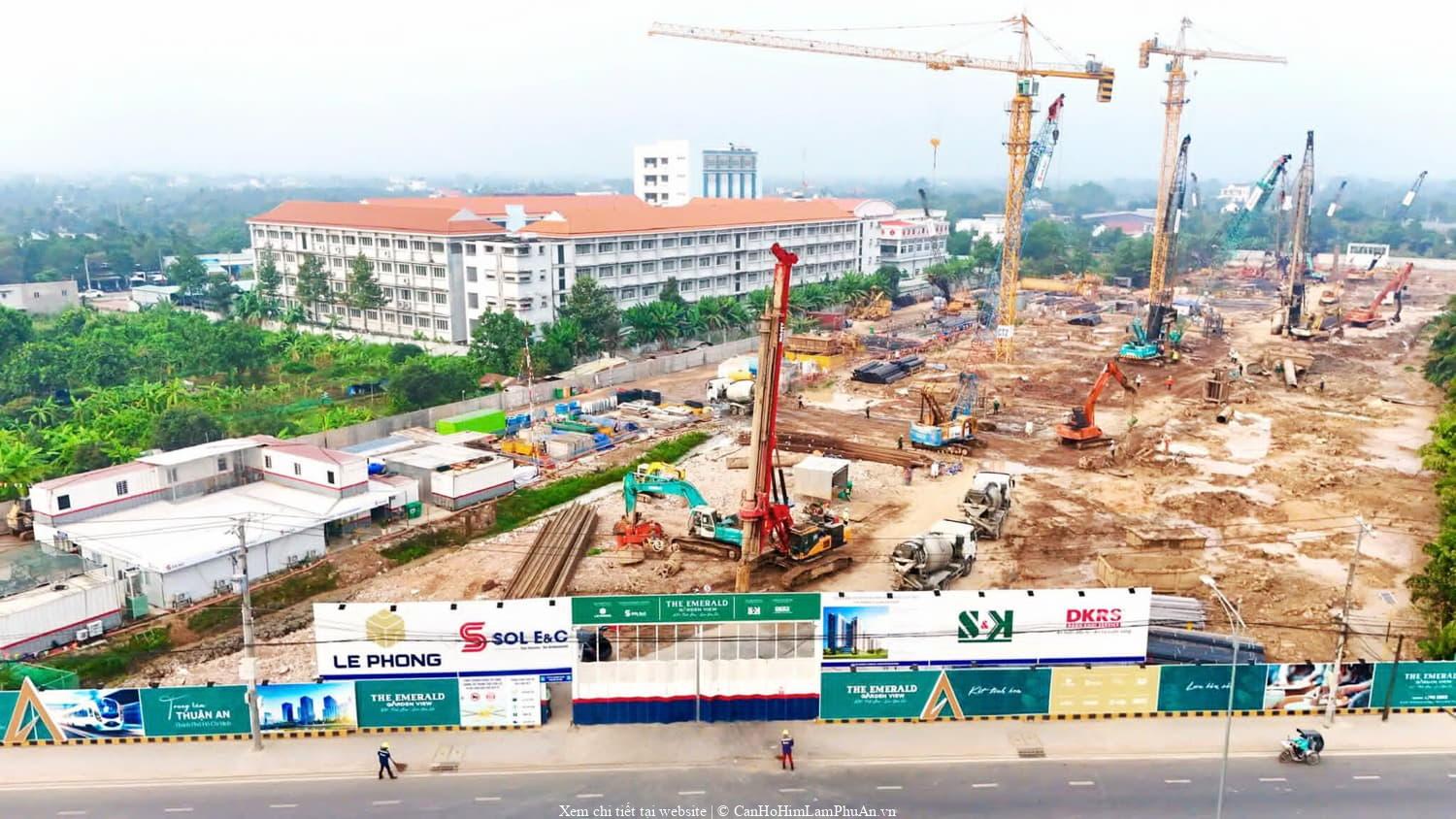 The Emerald Garden View: SOL E&C huy động máy móc, công nhân, cam kết bàn giao