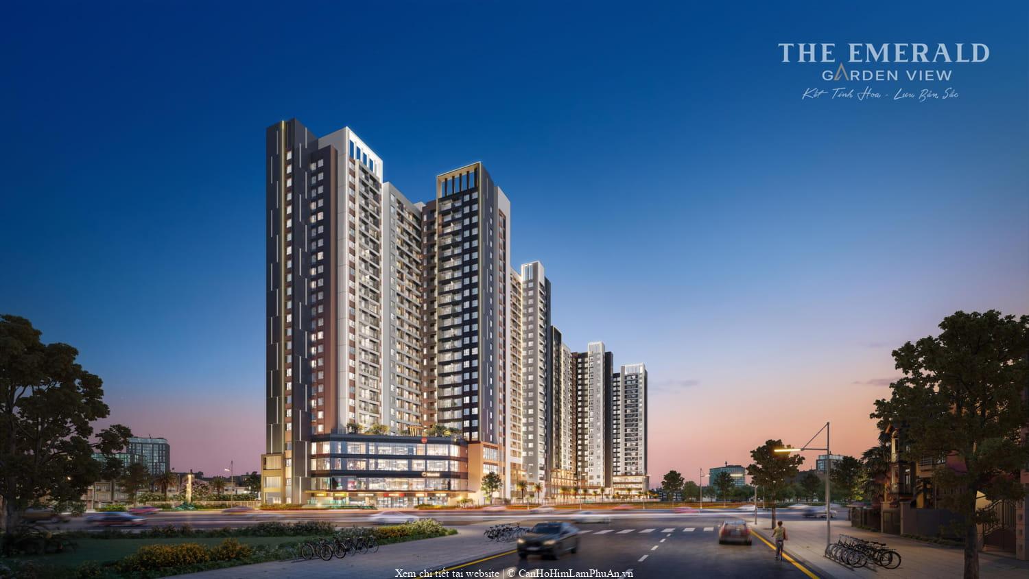 The Emerald Garden View ban đêm, 2.000 căn hộ nổi bật