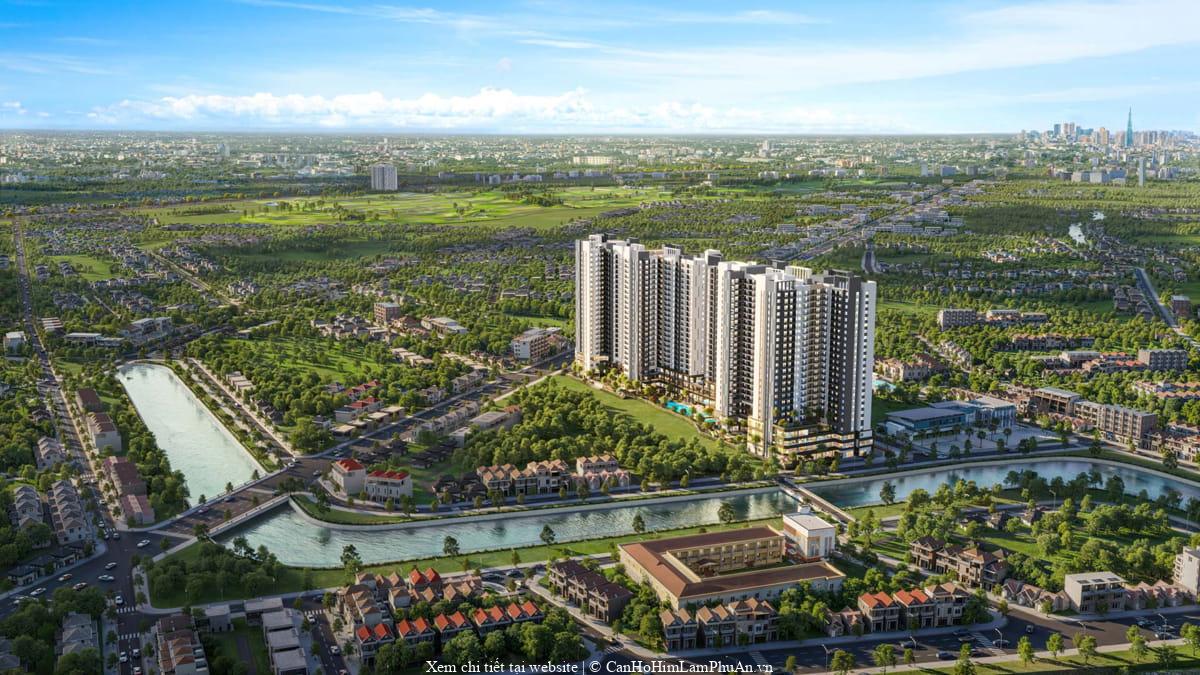 The Emerald Garden nhìn mặt tiền Nguyễn Chí Thanh và sông Búng