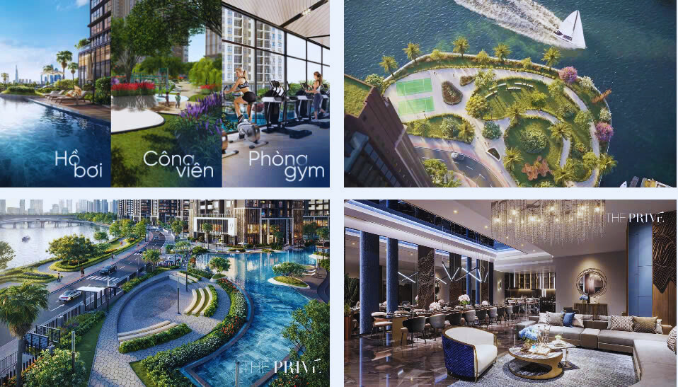 Tiện ích Nội Khu Căn Hộ The Privé Đất Xanh