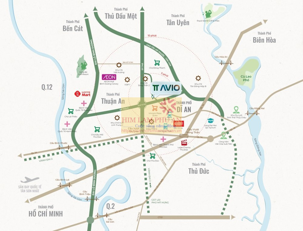 Vị Trí Tt Avio Kết Nối Vùng Kinh Tế Trọng Điểm