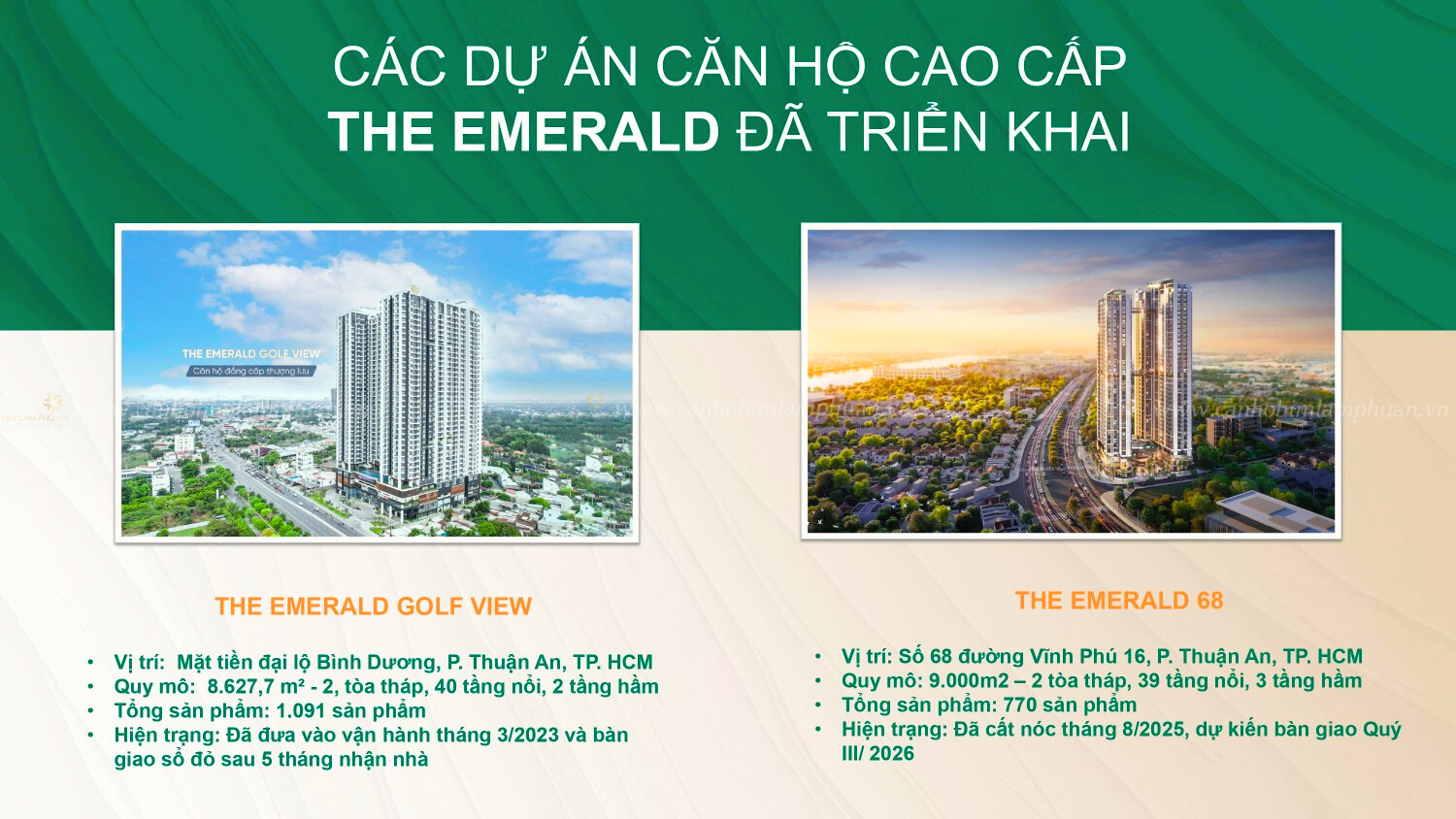 Các Dự án Mà Lê Phong Group đã Triển Khai