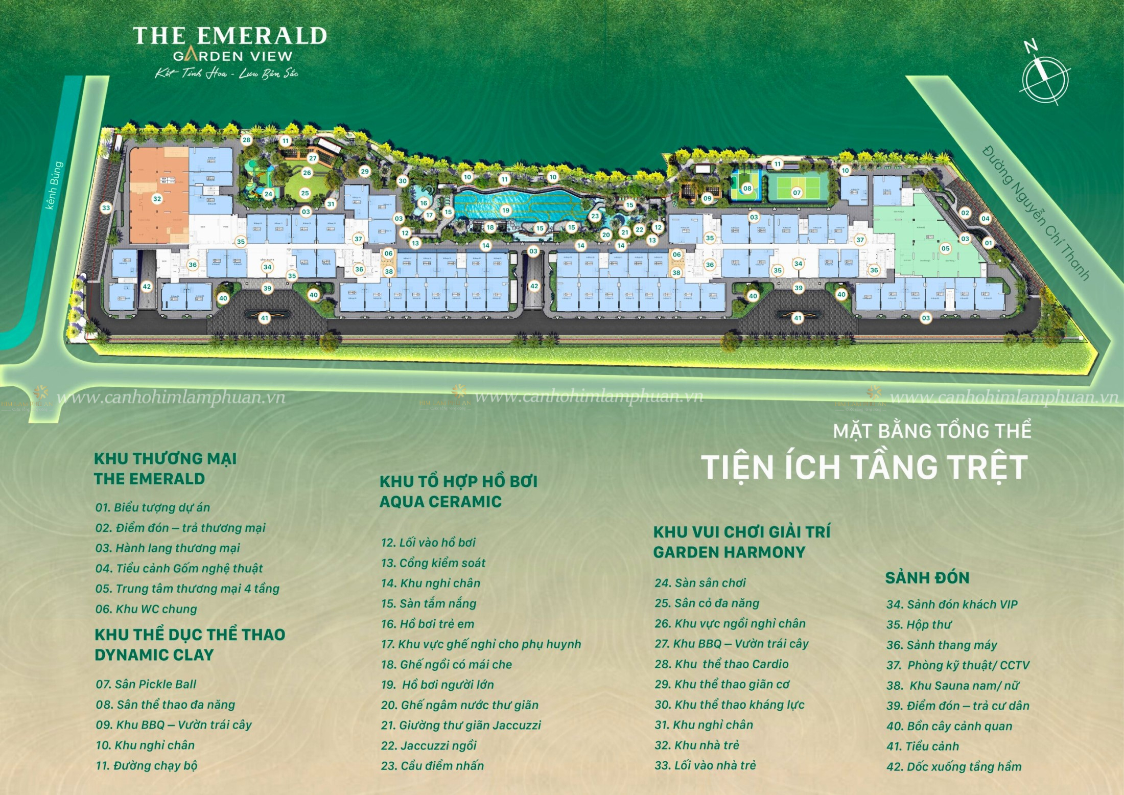 Tiện ích The Emerald Garden View_tầng Trệt